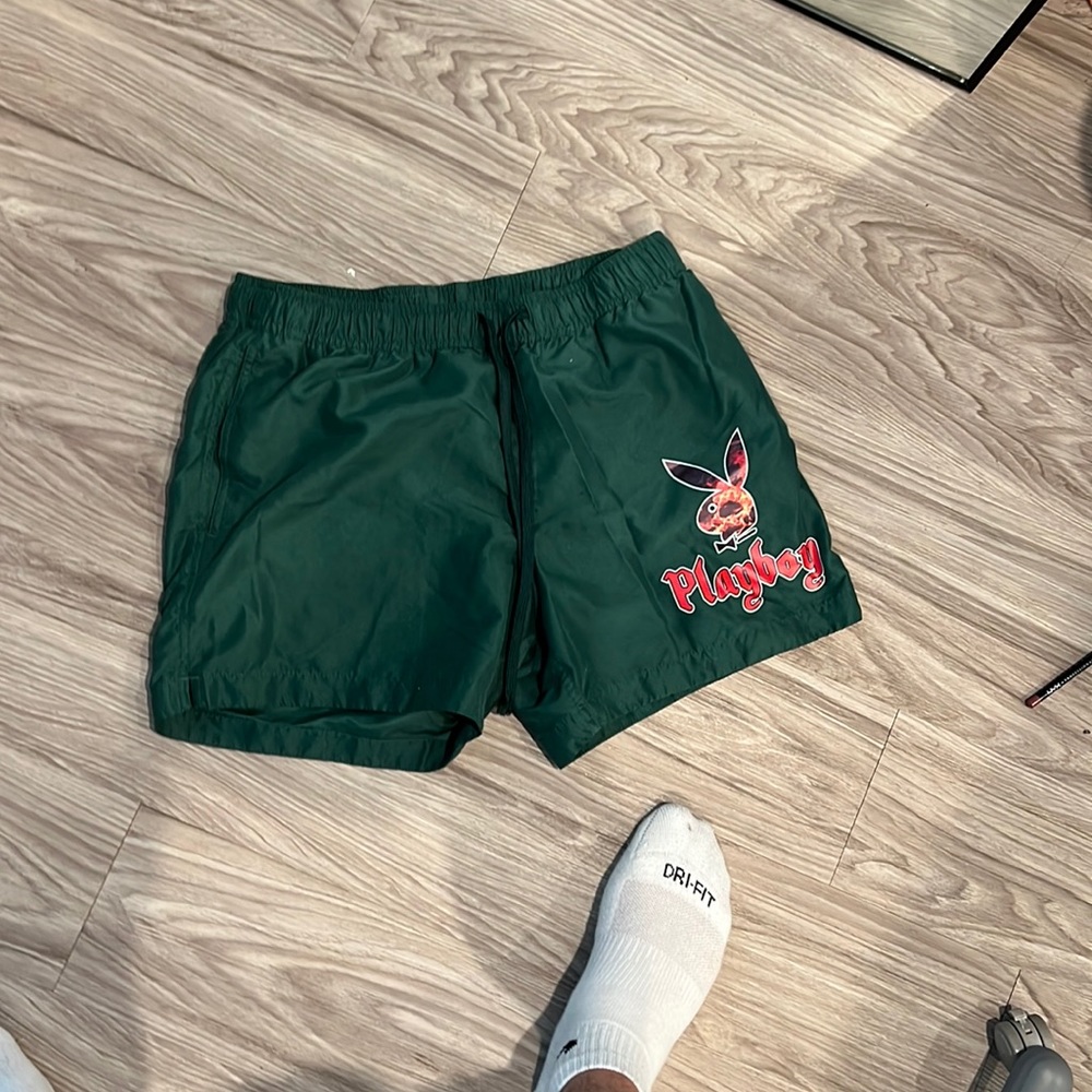 Play boy short short swimming trunks